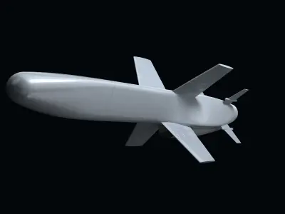 Teseo MK2 Missile 3D model