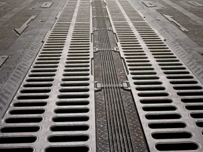 Sci fi  -  metal flooring - PBR Texture