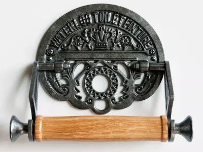 Vintage Toilet Paper Holder 3D model