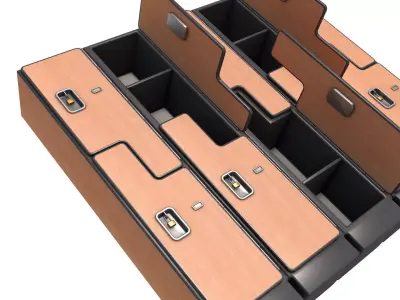 School  Locker 3D model