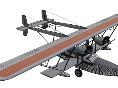 Sikorsky S38 Low-poly 3D model