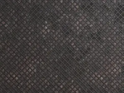 Industrial Diamond Square Metal Plate PBR Seamless Texture