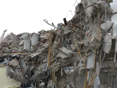 Demolished building Ultra HD 16K(1) 3D model