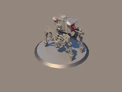First Order Heavy Scout 3D model