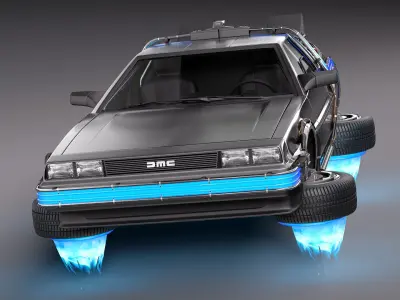 Back To The Future Delorean Episode 2 Future 3D model