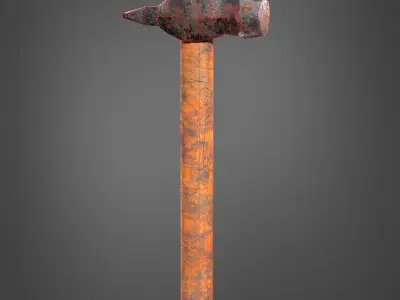 Hammer Realistic Low-poly 3D model