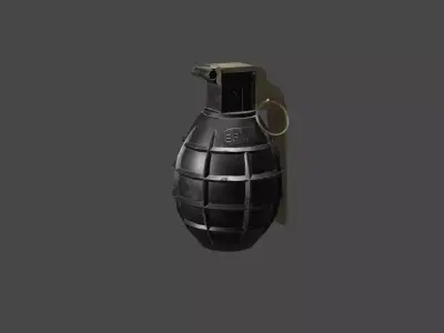 M75 Hand Grenade Low-poly 3D model