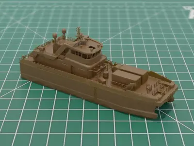 Crew Transfer Catamaran 3D Print STL 3MF 3D print model