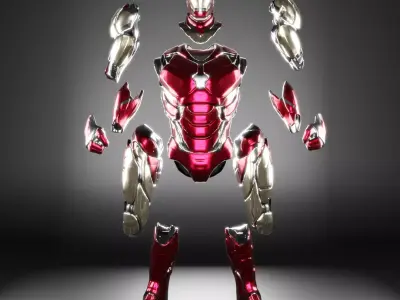 iron man suite mark 85 realistic model 3D model