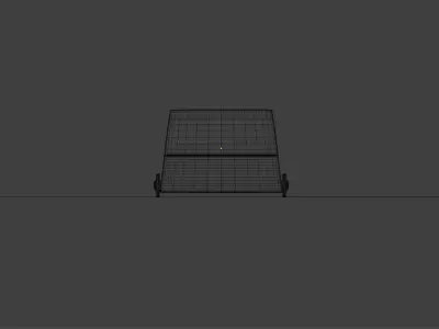 Toy car Low-poly 3D model 15