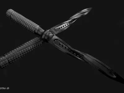Jagdkommando Tri-dagger 3D model