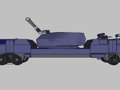 MPC Comet Mobile Plasma Cannon on the conveyor Elephant Free 3D print model