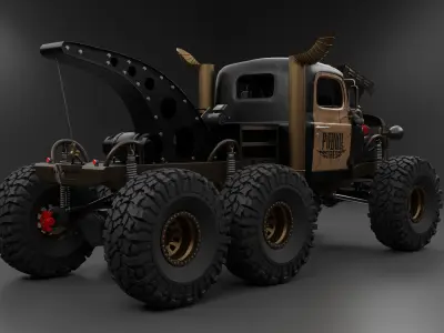 1947 Power Wagon Hauk Designs 3D model