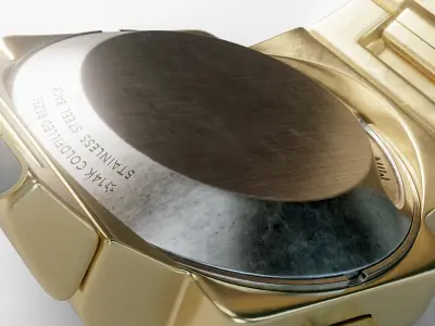 Retro Omega Digital Wristwatch 3D model