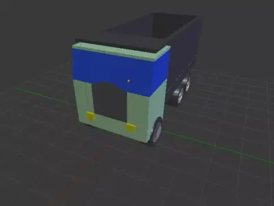 2019 Kenworth cabover dump truck 3D model