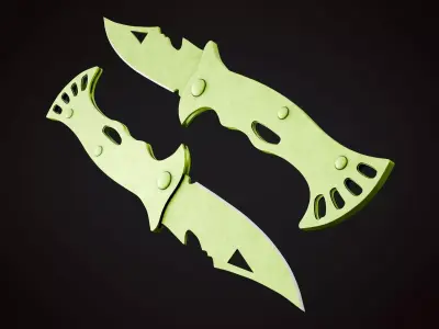 Knife 3 G Low-poly 3D model