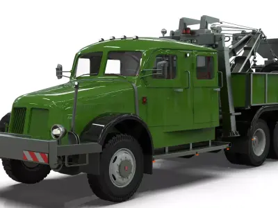 Tatra 141 Heavy Wrecker with Holmes 850  and Underlift 3D print model