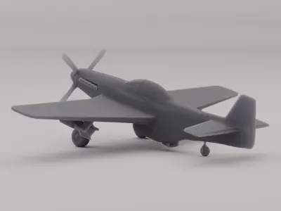 P-51 Mustang 3D print model purchase