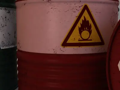 Oil Barrel 3D model 9
