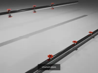 Uranium facility 3D Model Pack