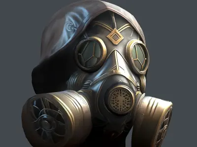 helmet 3d model military combat  Military scifi helmet Low-poly Low-poly 3D model