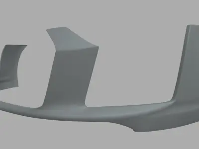 Front Bumper Audi R8 Low-poly 3D model