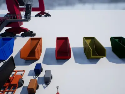 TMPC - Construction UE4 Low-poly 3D model