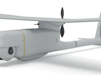 AeroVironment UAV RQ-11 b Raven Unmanned Aerial Vehicle 3D model