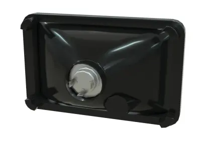 Truck Headlight Low-poly 3D model