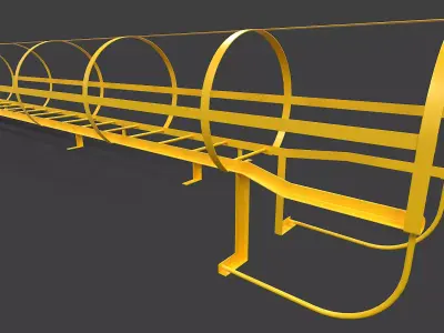 Ladder V03 - Low Poly Low-poly 3D model