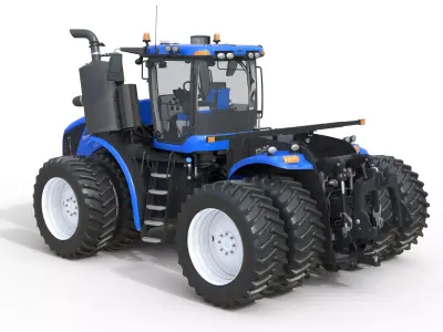 New Holland T9 Tractor Low-poly 3D model