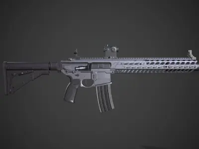 Sig Sauer MCX Virtus Low-poly 3D model