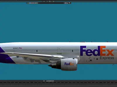 DC-10 Fedex Free 3D model