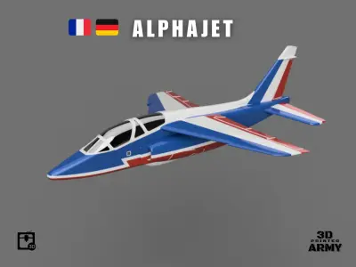 Dassault Dornier Alphajet E  1-44e scale - STL files   3D print model