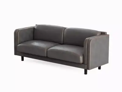 Leather Sofa 03 Low-poly 3D model