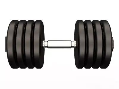 Classic Dumbbell 3D Model Strength Training Prop 03 Free 3D print model