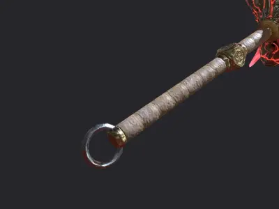 Fantasy Stylish Weapon- Mace of Demon Low-poly 3D model