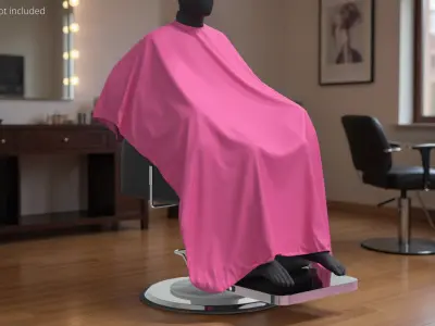  Salon Hair Cutting Cape Pink 