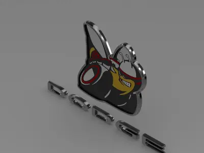 Dodge Bee logo 3D model