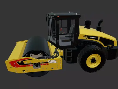 Sany SSR220C-8H Single Drum Roller 3D model