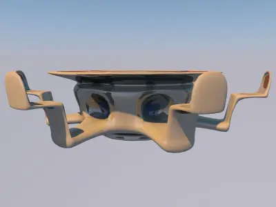 SCI FI SEATS Low-poly 3D model