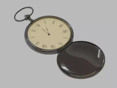 3D Realistic Pocket Watch 3D model