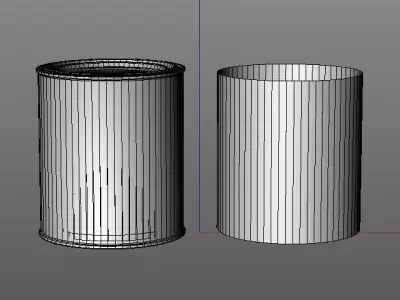 Quart paint can with lid  3D model