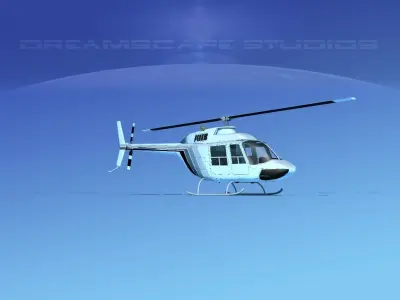 Bell 206 JetRanger V18 3D model