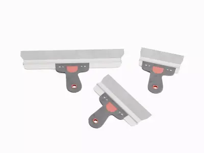 Spatula For Putty 01  Low-poly 3D model