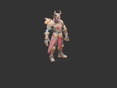 Clockwork Alchemist Low-poly 3D model