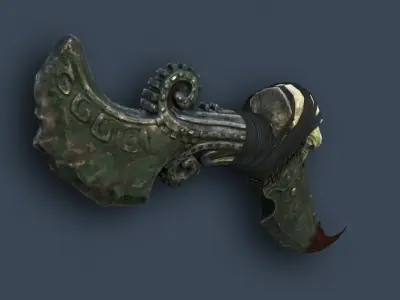 Fantasy dagger Low-poly 3D model order