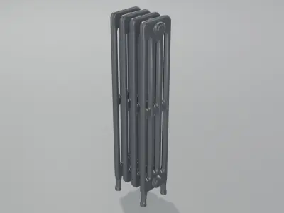 Classic Cast Iron Radiator 4C4 3D model