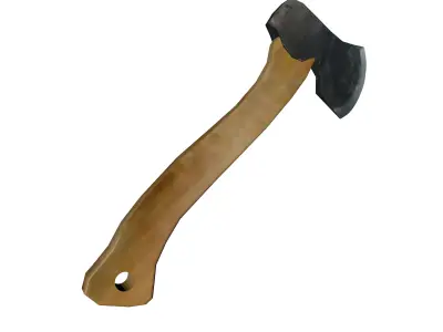 Axe low poly Low-poly 3D model buy