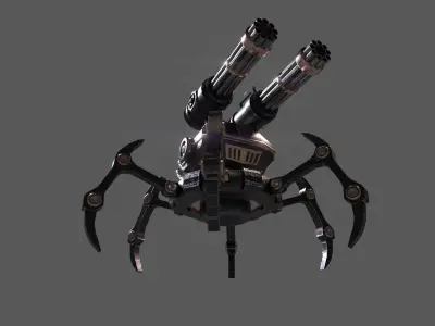 spidey Mech Low-poly 3D model